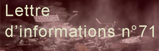 Zone de Texte: Lettre d�informations n�71
